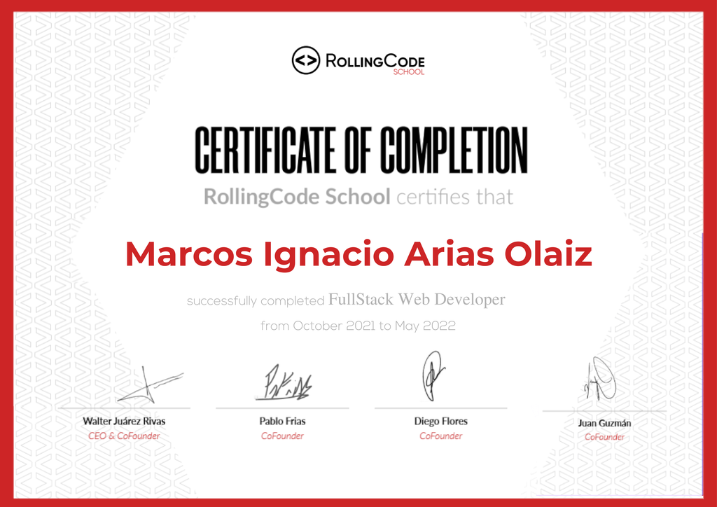 Marcos Arias - Fullstack Developer | LinkedIn